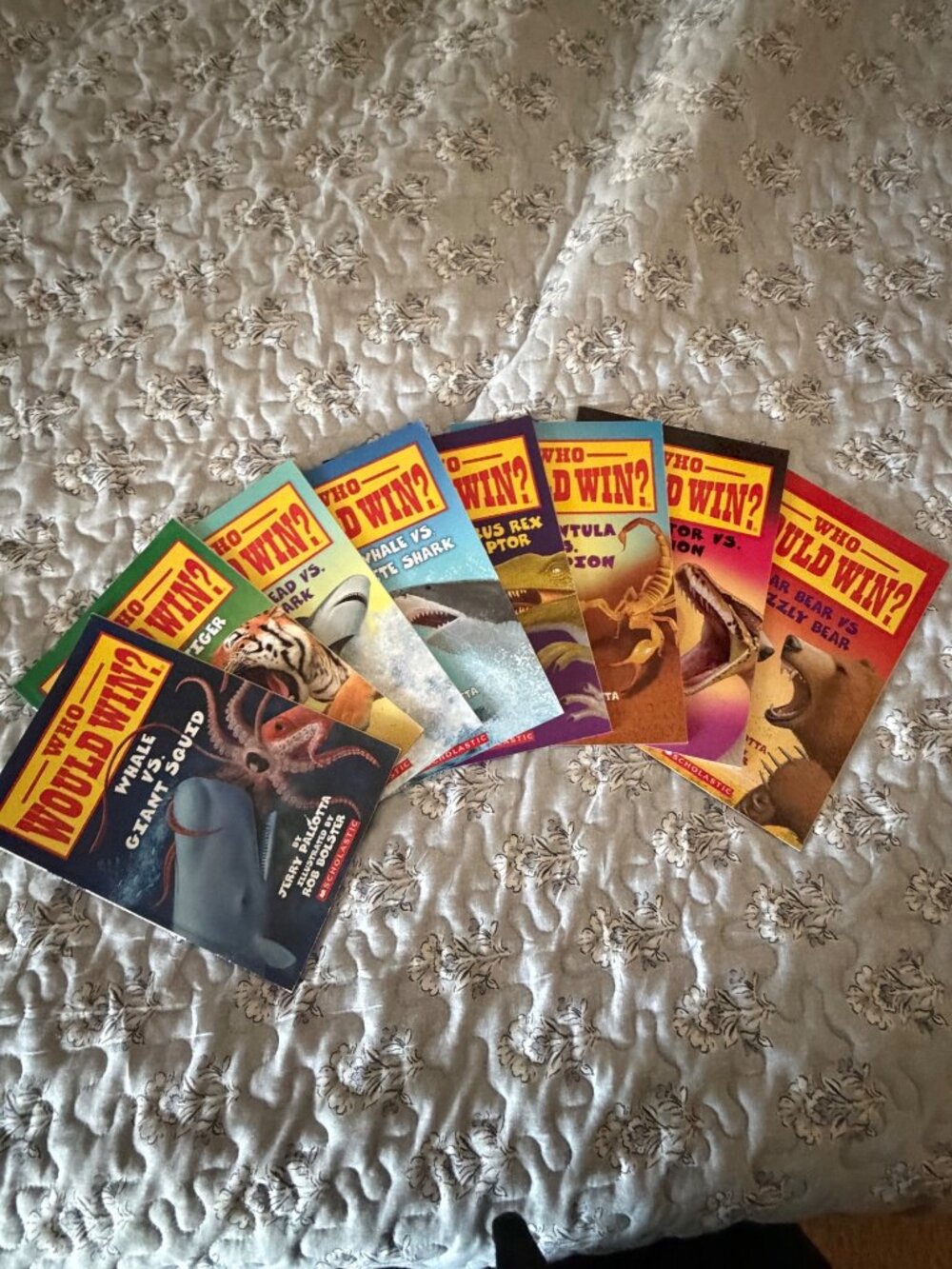 8 paperback “Who Would Win?” Books